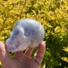 This is Blue Calcite Skull of Calmness