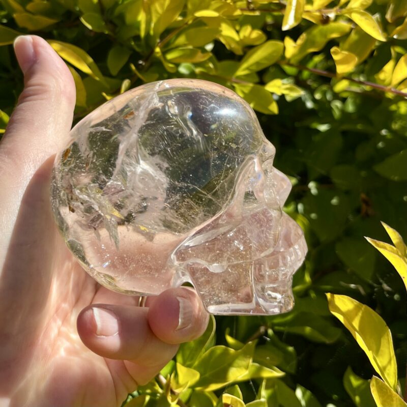 This is Water-Clear Clear Quartz Skull of Clarity