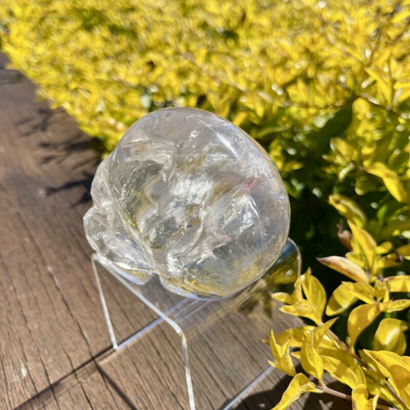 This is Water-Clear Clear Quartz Skull of Clarity