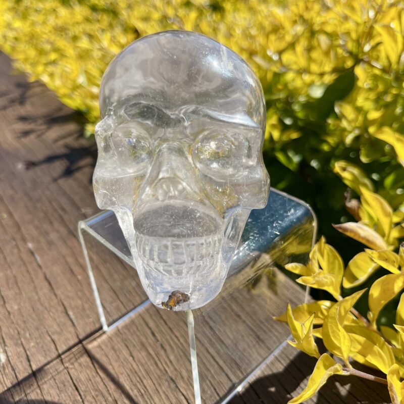 This is Water-Clear Clear Quartz Skull of Clarity