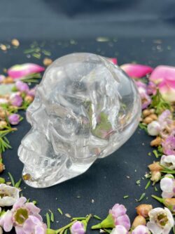 This is Water-Clear Clear Quartz Skull of Clarity