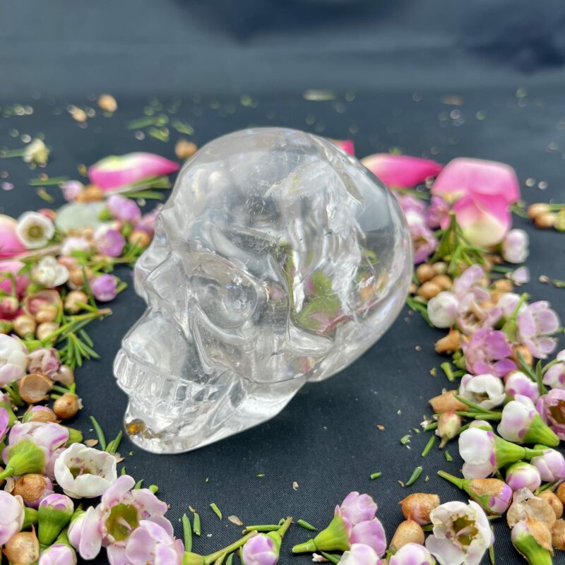 This is Water-Clear Clear Quartz Skull of Clarity