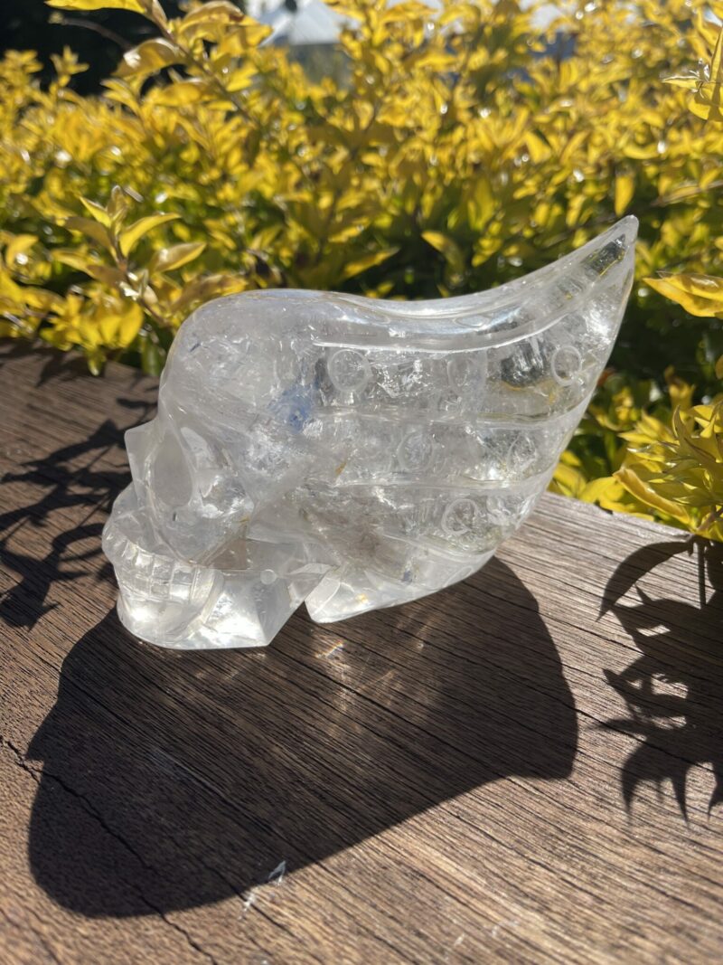 Cosmic Alien Clear Quartz Skull