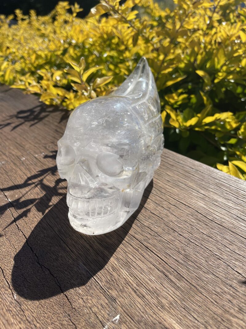 Cosmic Alien Clear Quartz Skull