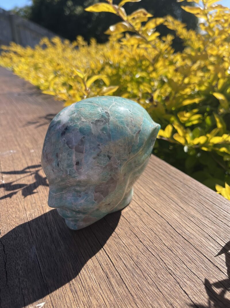 This is Amazonite Star Being gorgeous skull