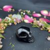 This is Small Black Obsidian Skull of Safety