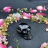 This is Small Black Obsidian Skull of Safety