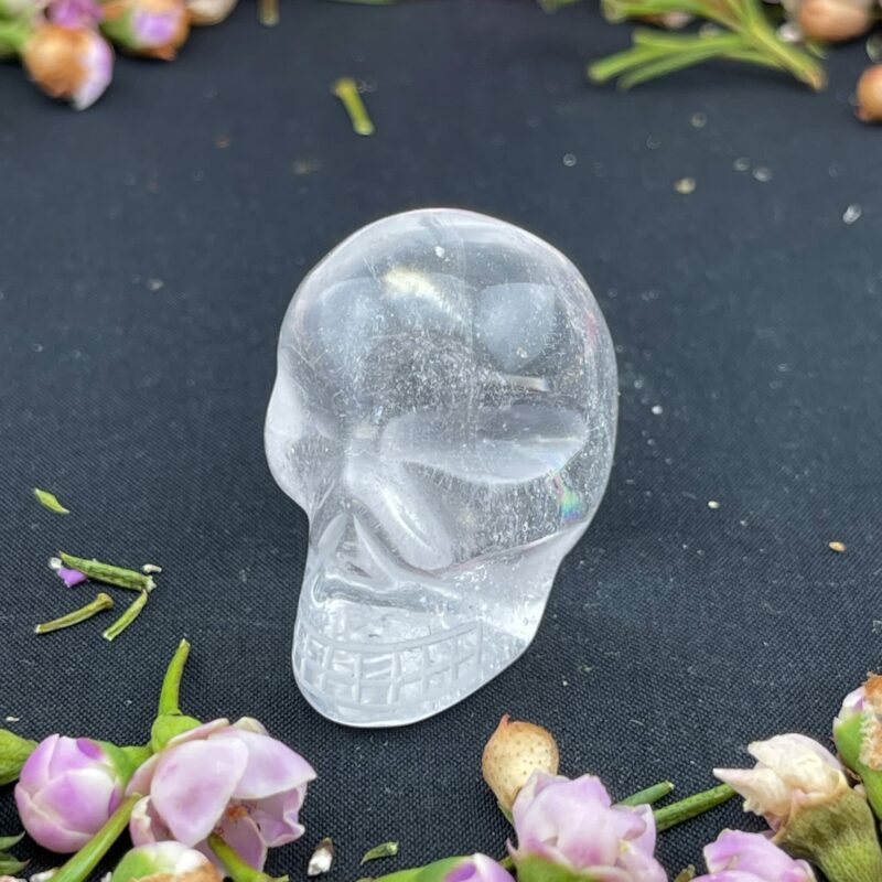 This is clear quartz alien star being skull of cosmic connection