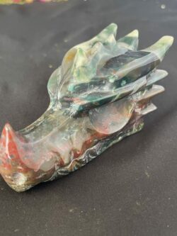 This is Bloodstone Dragon Head Carving
