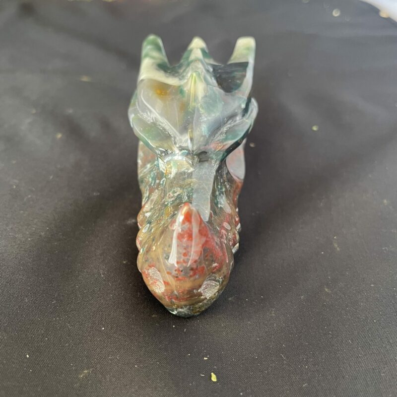 This is Bloodstone Dragon Head Carving