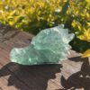 this is Rejuvenating Green Fluorite Dragon Carving