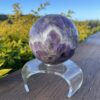 This is Mesmerizing XL Chevron Amethyst Sphere