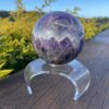 This is Mesmerizing XL Chevron Amethyst Sphere