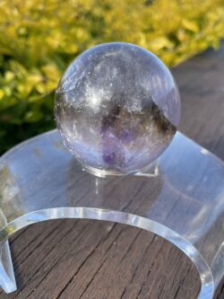 this is Mystical Beautyful Smoky Amethyst Sphere 6cm