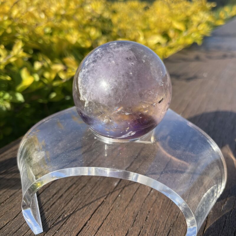 this is Mystical Beautyful Smoky Amethyst Sphere 6cm