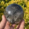 This isProtective Black Tourmaline Rutilated Sphere 8cm