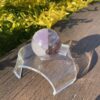 This is Enchanting Smokey Amethyst with Rainbow Medium Sphere