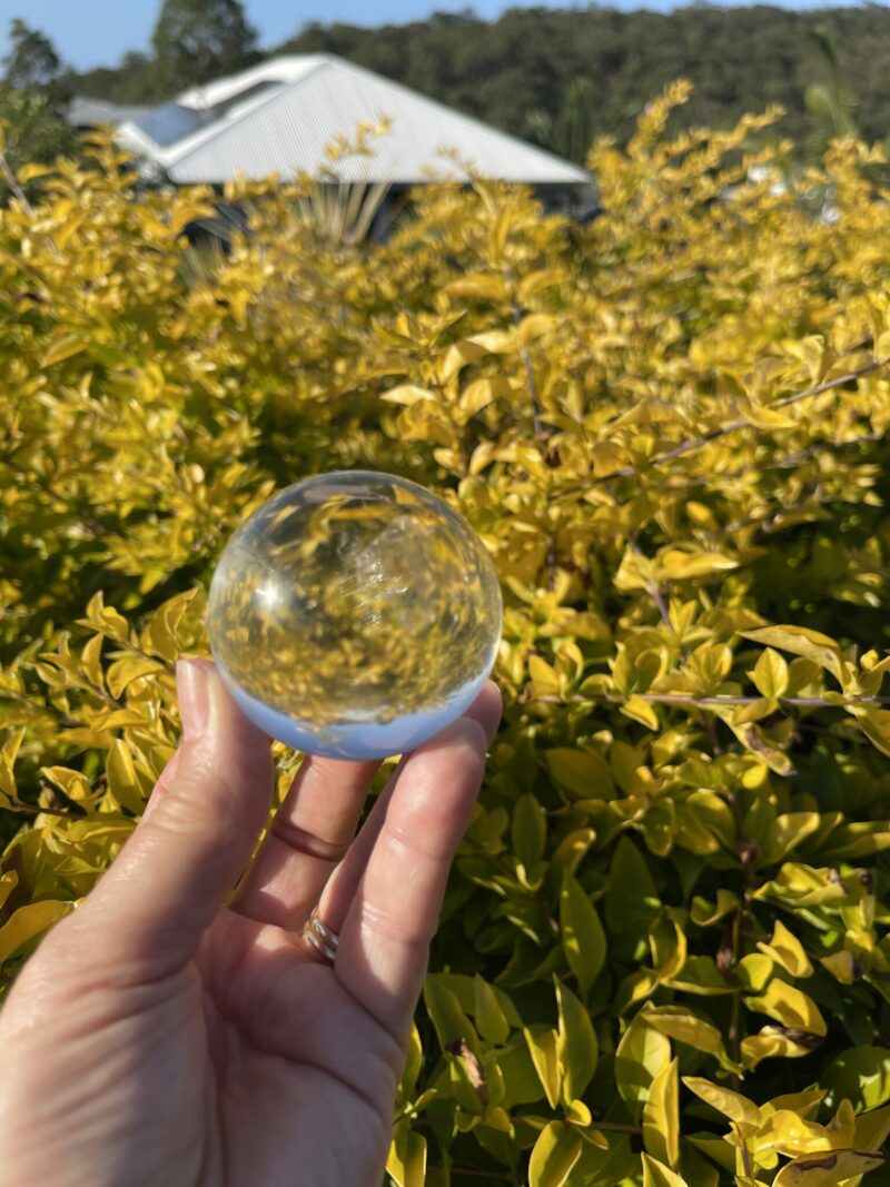 This is an amazing AAA Water Clear Quartz Sphere