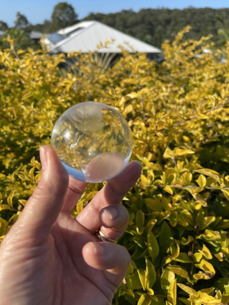 This is an amazing AAA Water Clear Quartz Sphere