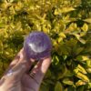 this is Happy Dark Amethyst Medium Sphere