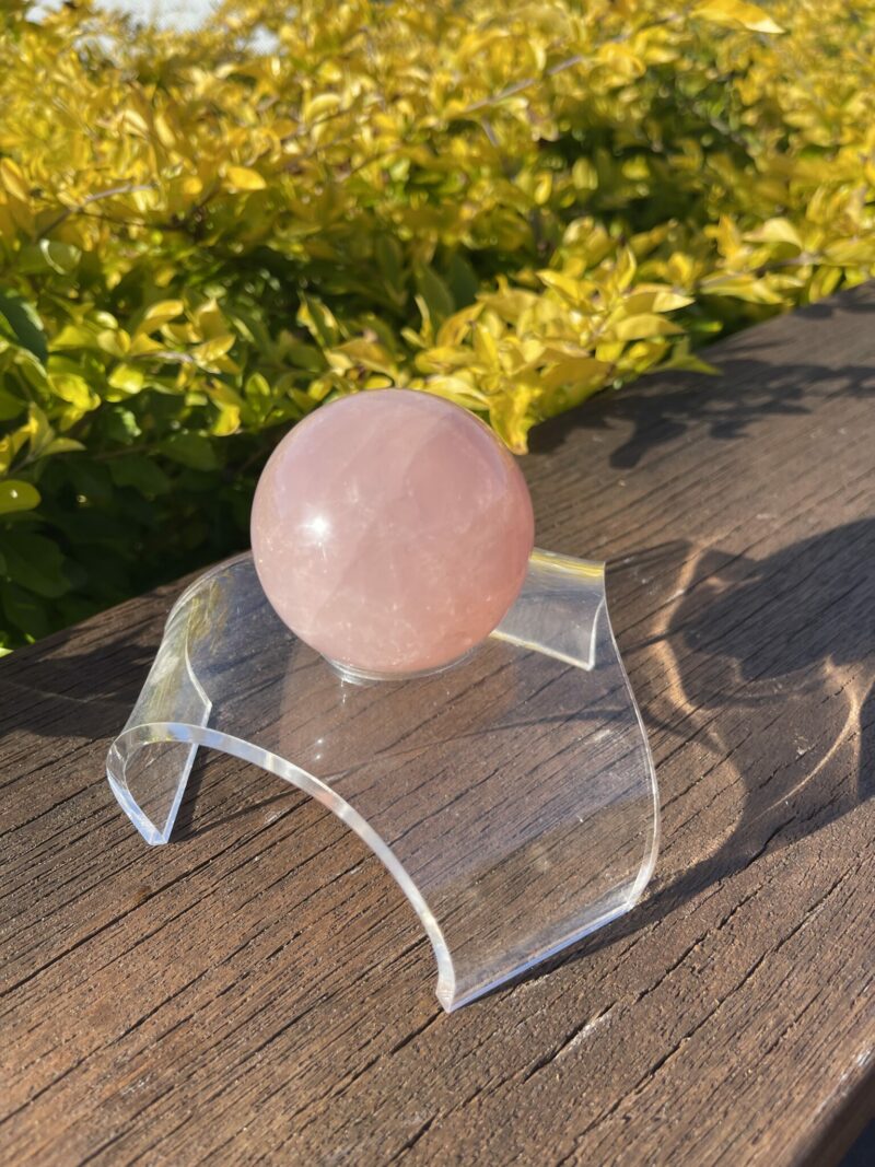 This is Loving Rose Quartz Medium Sphere of love