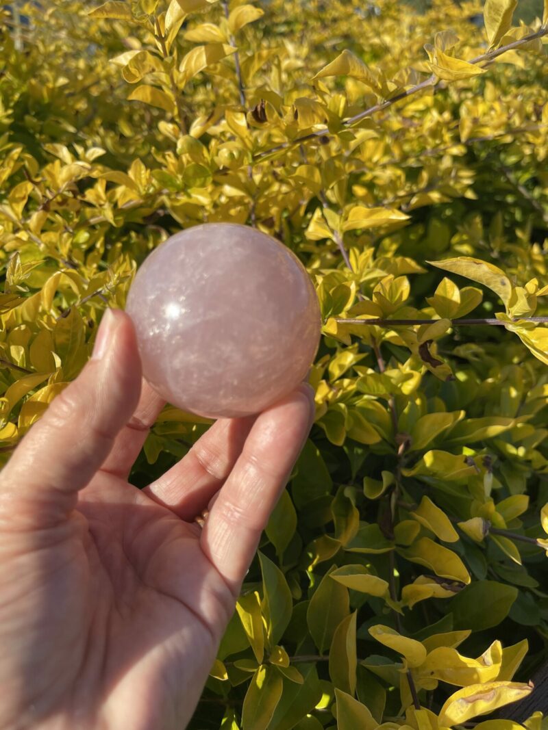 This is Loving Rose Quartz Medium Sphere of love