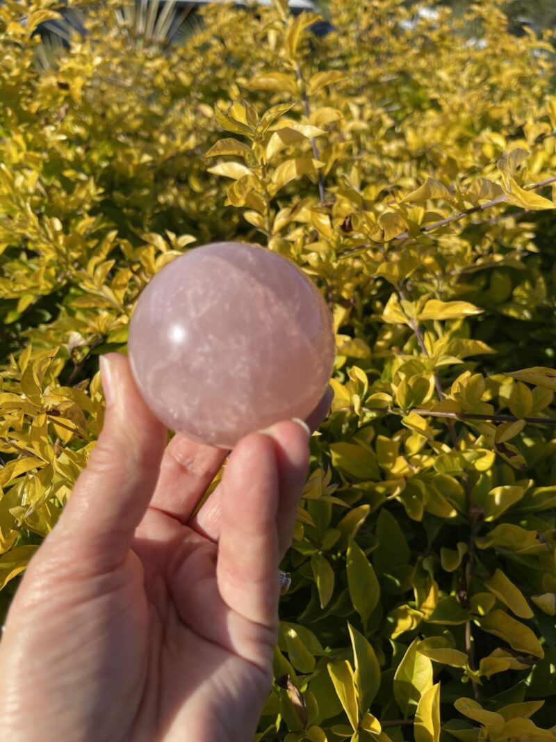 This is Loving Rose Quartz Medium Sphere of love