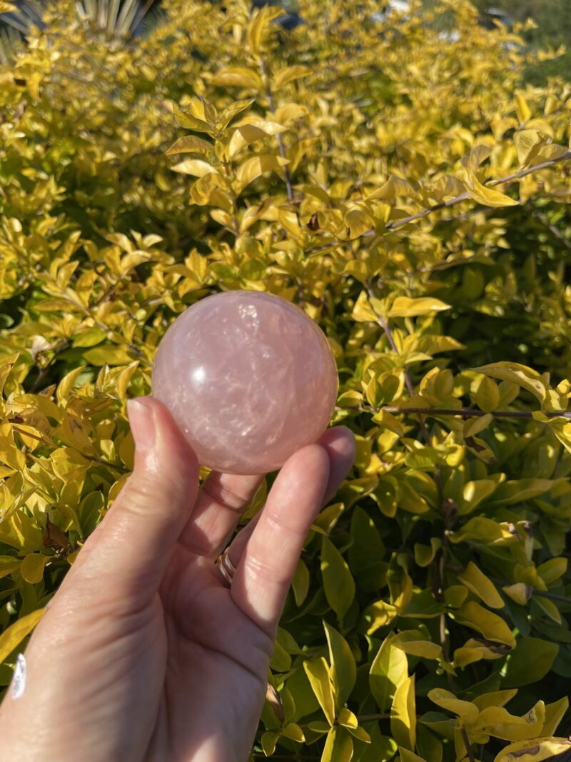 This is Loving Rose Quartz Medium Sphere of love