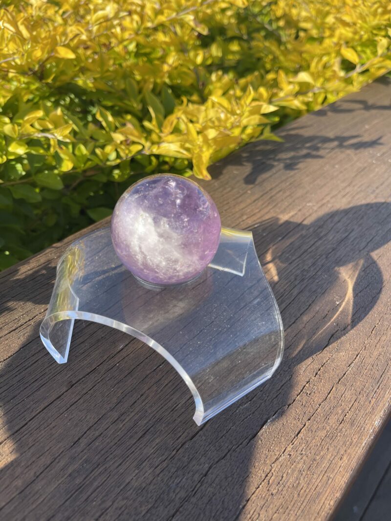 This is Rainbow Joyful Amethyst Medium Sphere