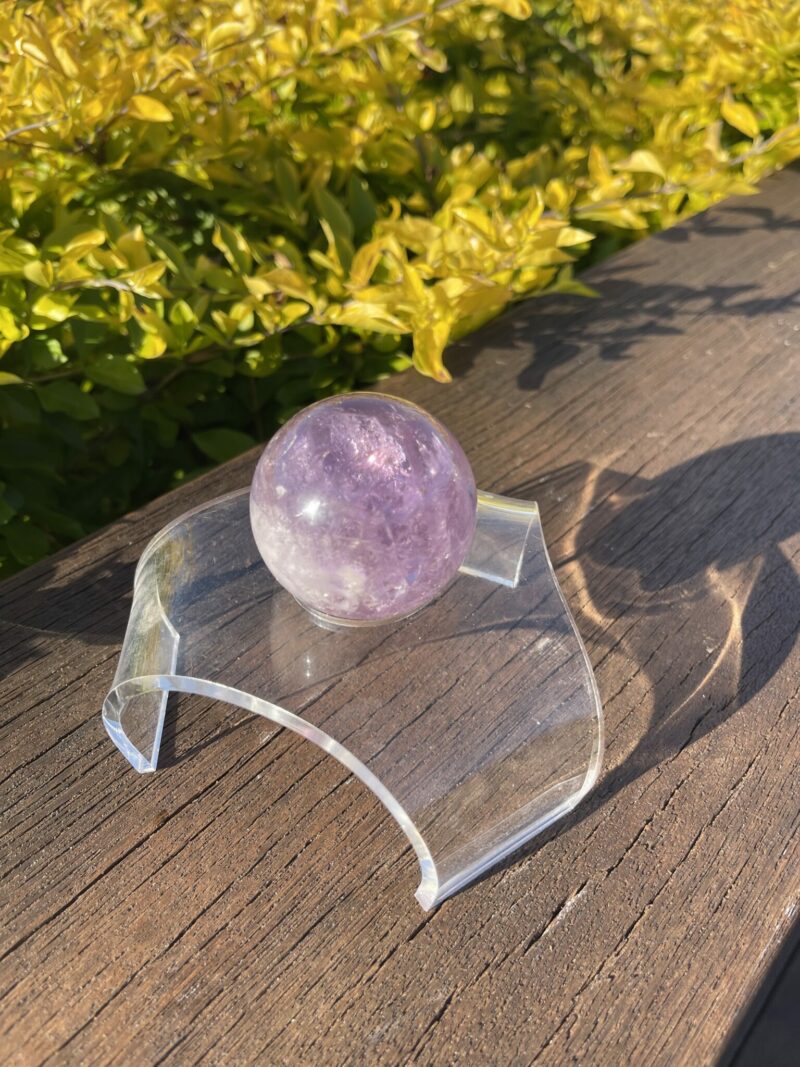 This is Rainbow Joyful Amethyst Medium Sphere