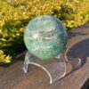 This is Deep Heart Healing XXL Green Fluorite Sphere 11cm