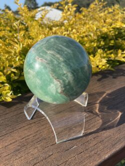 This is Deep Heart Healing XXL Green Fluorite Sphere 11cm