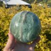 This is Deep Heart Healing XXL Green Fluorite Sphere 11cm