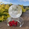 Unveil the Radiant Energy of Our XL Rainbow Clear Quartz Sphere (1.4kg)