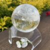 This is Brilliant XL Clear Quartz Sphere 1.1kg of clarity