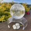 This is Brilliant XL Clear Quartz Sphere 1.1kg of clarity