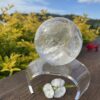 This is Brilliant XL Clear Quartz Sphere 1.1kg of clarity