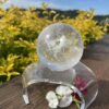 This is Dragon Figure Clear Quartz Sphere