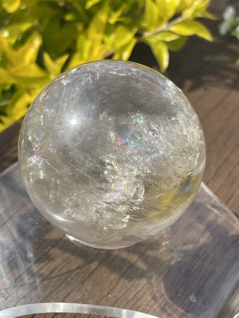 This is Full of Rainbows Smoky Quartz Sphere