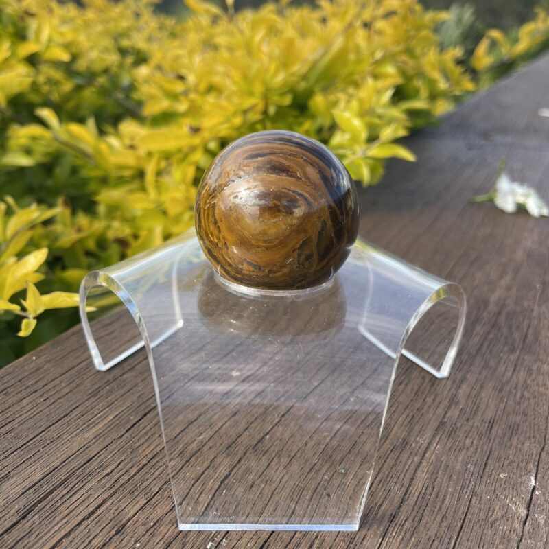 This is Dynamic Tiger Eye Sphere 5cm