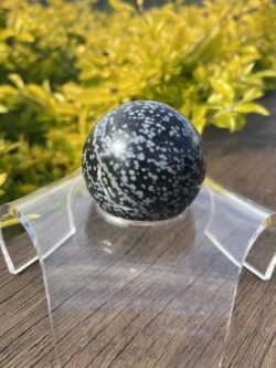 This is Protective Snowflake Obsidian Sphere 5cm