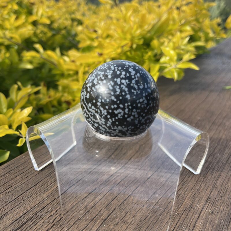 This is Protective Snowflake Obsidian Sphere 5cm