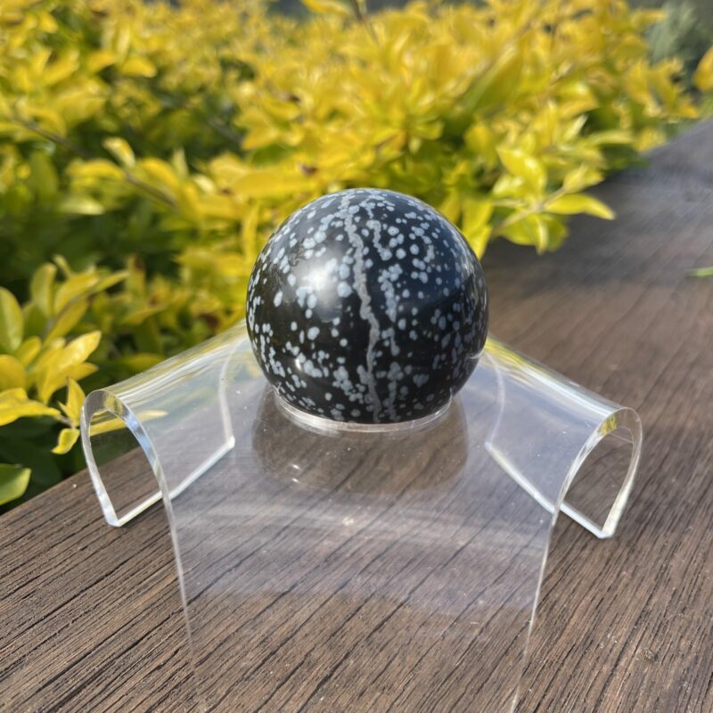 This is Protective Snowflake Obsidian Sphere 5cm