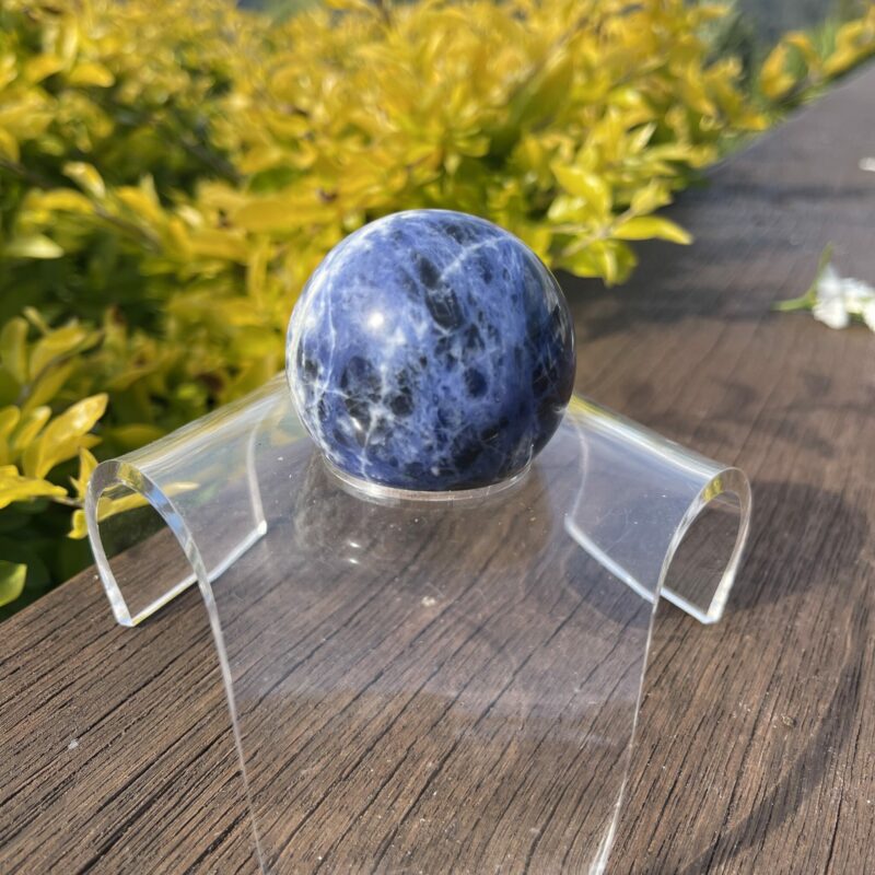 This is Clear Speaking Sodalite Sphere 5cm