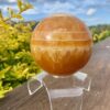 This is XL Orange Calcite World Within World Sphere 2.1kg