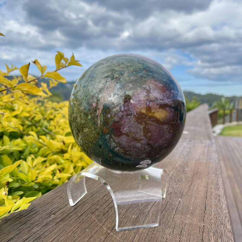 This is Enchanting XXL Ocean Jasper Sphere 3.7kg