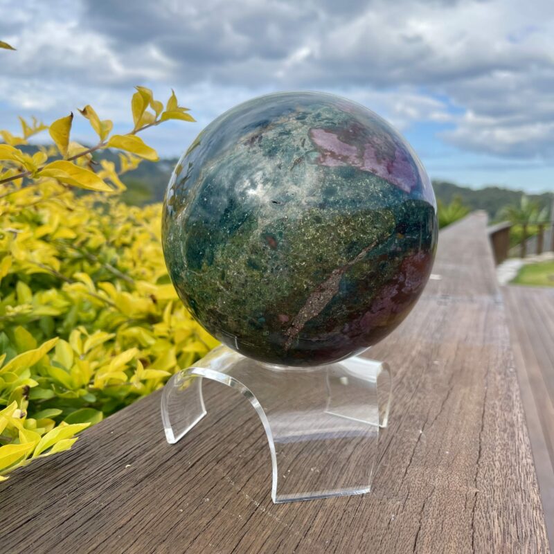 This is Enchanting XXL Ocean Jasper Sphere 3.7kg