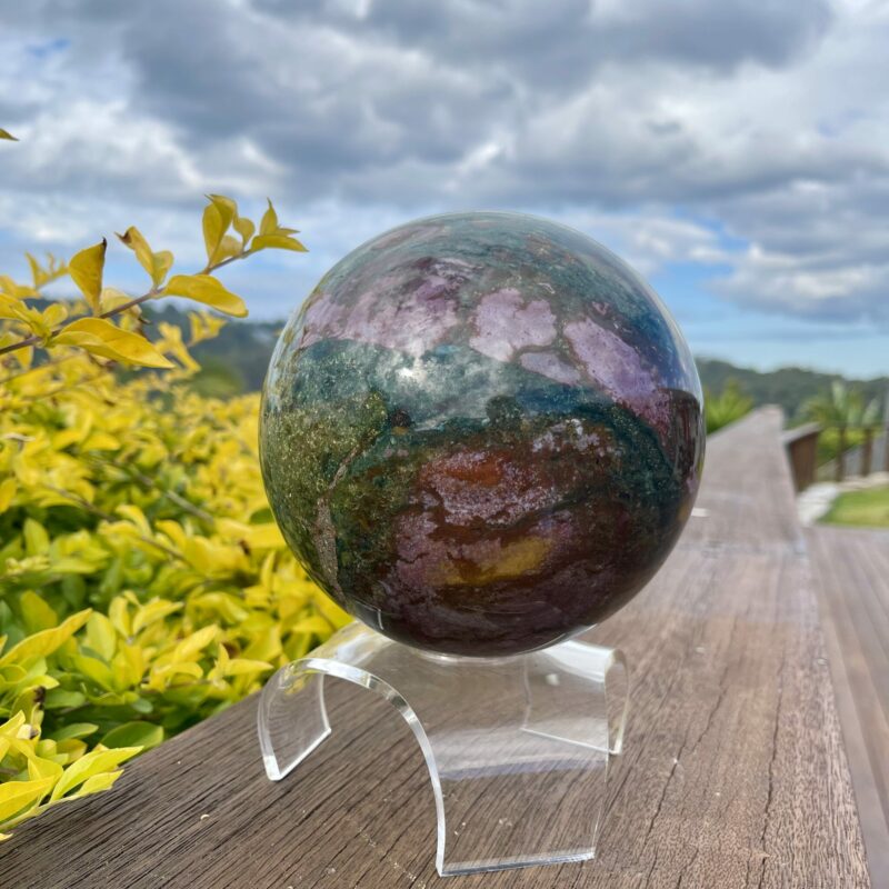 This is Enchanting XXL Ocean Jasper Sphere 3.7kg