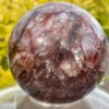 This is stunning Large Fiery Hematoid Quartz Sphere 75mm