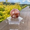 This is Lighter Fiery Hematoid Quartz Sphere 65mm